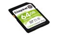 KINGSTON Canvas Select Plus - Flash memory card - 64 GB - Video Class V10 / UHS-I U1 / Class10 - SDXC UHS-I (SDS2/64GB)