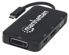 MANHATTAN Konverter USB 3.1 4-fach HDMI/DisplayPort/VGA/DVI