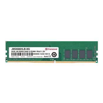 TRANSCEND 8GB JM DDR4 2666MHZ U-DIMM 1RX8 1GX8 CL19 1.2V (JM2666HLB-8G)