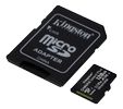 KINGSTON 128GB micSDXC 100R A1 C10 Card+ADP