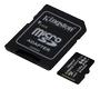 KINGSTON 64GB micSDXC 100R A1 C10 Card+ADP