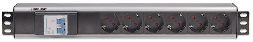 INTELLINET 19 1.5U Rackmount 6-Way Power Strip (711432)