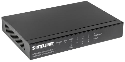 INTELLINET 5-Port Gigabit Ethernet PoE+ (561174)