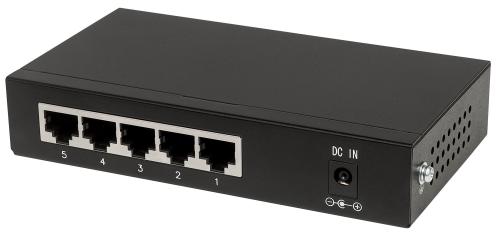 INTELLINET 5-Port Gigabit Ethernet PoE+ F-FEEDS (561228)