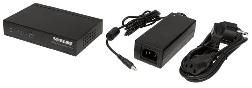 INTELLINET 5-Port Gigabit Ethernet PoE+ F-FEEDS (561228)