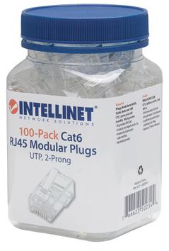 INTELLINET Kabel Modularstecker CAT6 RJ45 [gy] 100er (502344)