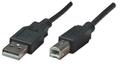 MANHATTAN USB 2.0 USB-kabel 50cm Sort