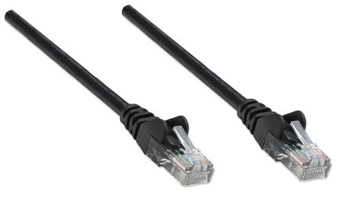 INTELLINET Patchkabel Intellinet Cat6A CU S/FTP LSOH, schwarz, 0,25m (737012)