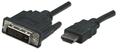 MANHATTAN MH Cable, HDMI, HDMI-Male/DVI24+1-Male, 1.0m, Black, Polybag