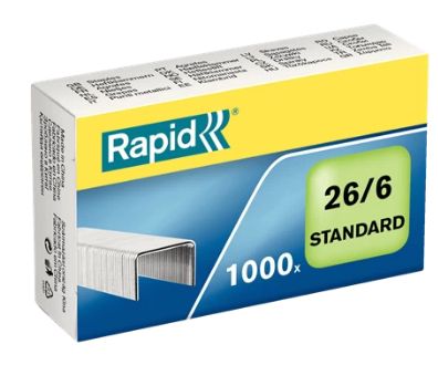 RAPID staples Standard 26/6 Galvanized Box of 1000 (24861300*20)
