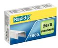 RAPID staples Standard 26/6 Galvanized Box of 1000