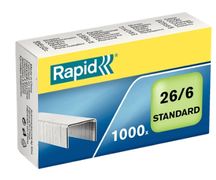 RAPID staples Standard 26/6 Galvanized Box of 1000