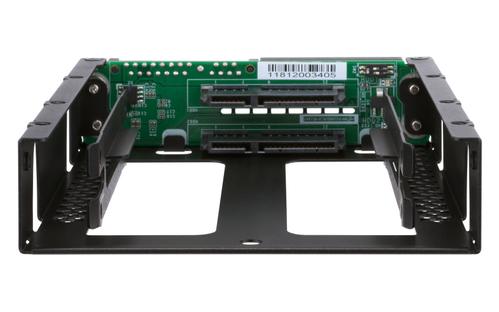 QNAP 3.5inch SATA to dual 2.5inch SATA drive adapter up to 9.5mm 2.5inch drive height support HW RAID 0/1 JBOD Individual disk modes (QDA-A2AR)