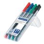 STAEDTLER Permanent Pen Set Of 4 Colors (318 WP4)