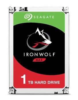 SEAGATE e IronWolf ST1000VN002 - Hard drive - 1 TB - internal - 3.5" - SATA 6Gb/s - 5900 rpm - buffer: 64 MB (ST1000VN002)