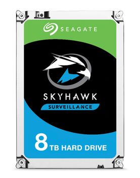 SEAGATE e SkyHawk Surveillance HDD ST8000VX004 - Hard drive - 8 TB - internal - 3.5" - SATA 6Gb/s - 7200 rpm - buffer: 256 MB (ST8000VX004)