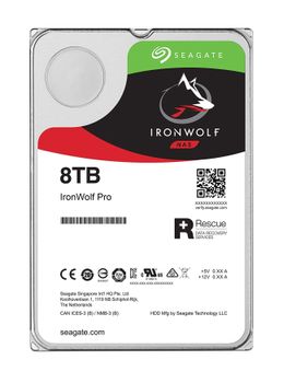 SEAGATE IRONWOLF PRO 8TB SATA 3.5IN 256MB ENTERPRISE NAS INT (ST8000NE001)