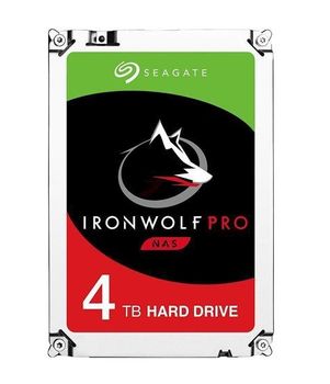 SEAGATE Ironwolf PRO Enterprise NAS HDD 4TB 7200rpm 6Gb/s SATA 128MB cache 3.5inch 24x7 for NAS and RAID Rackmount systems BLK (ST4000NE001)