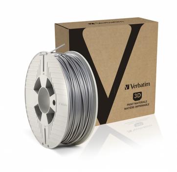 VERBATIM PLA 3D Filament, Silver/ Metal (55329)