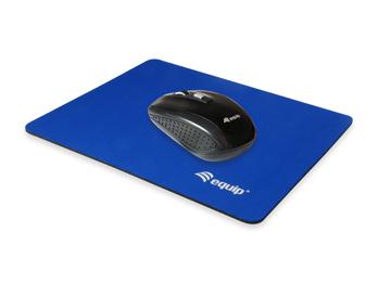 EQUIP Maus-Pad 245012, blau, fuer alle Maustypen (245012)