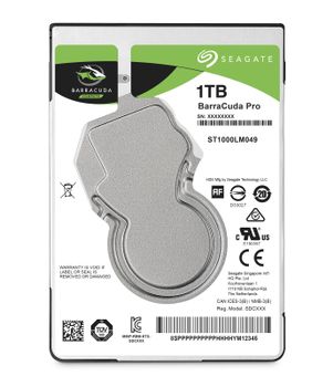 SEAGATE Barracuda Pro 1TB HDD SATA 6Gb/s 7200rpm 6.4cm 2.5inch 128Mb cache BLK (ST1000LM049)