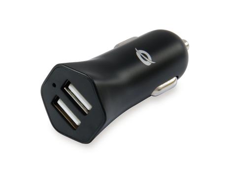 CONCEPTRONIC 2-Port USB Car Charger, 12W (CARDEN03B)