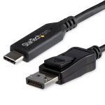 STARTECH 5.9 ft 1.8m - USB-C to DisplayPort Adapter Cable - 8K 30Hz - HBR3 - USB-C Adapter - Thunderbolt 3 Compatible (CDP2DP146B)