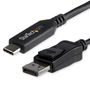 STARTECH 5.9 ft 1.8m - USB-C to DisplayPort Adapter Cable - 8K 30Hz - HBR3 - USB-C Adapter - Thunderbolt 3 Compatible