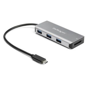 STARTECH 3-PORT USB-C HUB WITH SD CARD READER-10GB - 3X USB-A 1X USB-C PERP (HB31C3ASDMB)