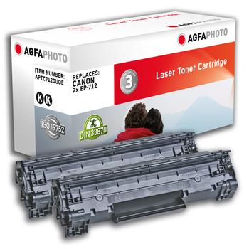 AGFAPHOTO Toner 2x Black (APTC712DUOE)