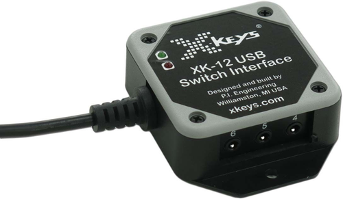 P.I. ENGINEERING X-Keys Switch Interface USB 6 Porter (Dual) (XK-1202-UHS12-R)