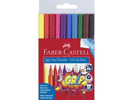 FABER-CASTELL Tusj FABER CASTELL Grip ass farger(10) (155310)