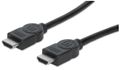 MANHATTAN HDMI kabel  5,0 m sort HDMI han HDMI han, sk‘rmet 4K, 3D, Polybag