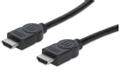 MANHATTAN HDMI kabel  5,0 m sort HDMI han HDMI han, sk‘rmet 4K, 3D, Polybag (306133)