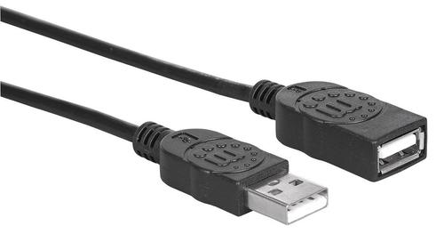 MANHATTAN USB 2.0 Verlängerungskabel Manhattan 1m A-Stecker/ A-Buchse (308519)
