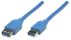 MANHATTAN USB Kabel A -> A St/Bu 3.00m blau verl.