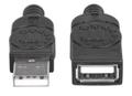 MANHATTAN USB 2.0 Verlängerungskabel Manhattan 1m A-Stecker/ A-Buchse (308519)