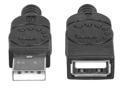 MANHATTAN USB 2.0 Verlängerungskabel Manhattan 1m A-Stecker/ A-Buchse (308519)