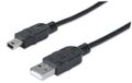 MANHATTAN Kabel USB 2.0 A-St. > mini-B-St. 1,8m [bk] MHP