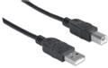 MANHATTAN USB Kabel Manhattan A -> B St/St  1.00m schwarz (306218)