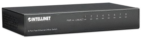 INTELLINET Intellinet,  Switch  8 x 10/ 100Mbps, svart 8 porter, Metall chassie Livstidsgarant (523318)