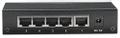 INTELLINET Network Switch, 5-Port (RJ45) , Desktop, Metal Case, 10/100 Mbit/s, Bl ack, Retail Box (523301)