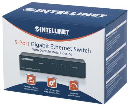 INTELLINET switch 5x10/ 100/ 1000 Gigabit, Metal (530378)