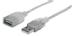 MANHATTAN USB Kabel A -> A St/Bu 1.80m silber Verl.
