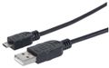 MANHATTAN Kabel USB 2.0 A-St. > micro-B-St. 1,8m [bk]