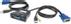 MANHATTAN 2-Port Mini KVM Switch, USB, Audio, Black
