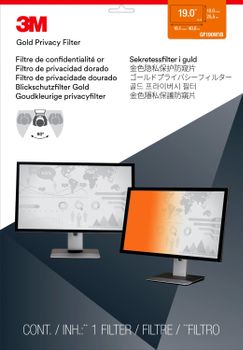 3M GPF19.0W Gold Privacy Filter Skjerm Filter for laptop og desktop monitor (wide) 19,0"W (GPF19.0W)