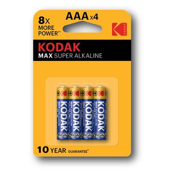 KODAK MAX alkaline AAA battery (4 pack) (30952812)