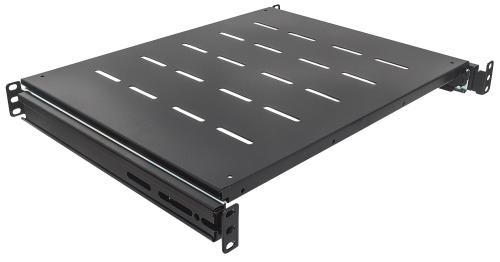 INTELLINET Server Schrank 19 Fachboden ausziehbar B=483mm T=600mm 1HE bis 35kg [bk] (712613)