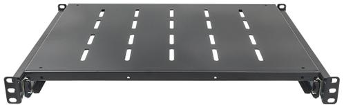 INTELLINET Server Schrank 19 Fachboden ausziehbar B=483mm T=600mm 1HE bis 35kg [bk] (712613)